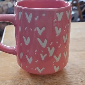 Heart Pattern Pink Mug